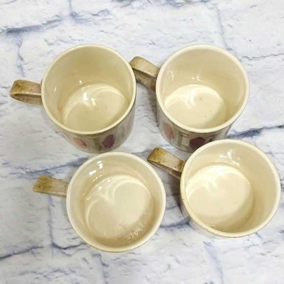 1960s Red Wing Pepe Coffee Cups Vintage Mid Century Modern Four - Picture 9 of 9